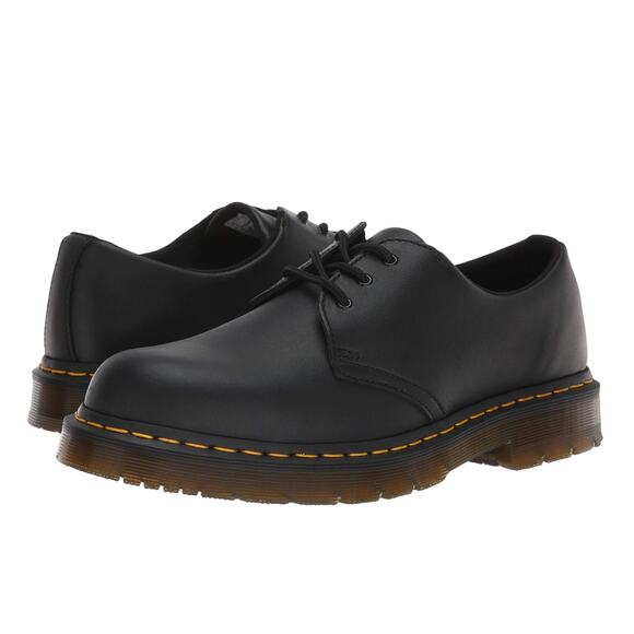 Dr. Martens Work 1461 Shoes Womens US 5 EU 36 Black Leather WR SR NIB - Picture 1 of 13